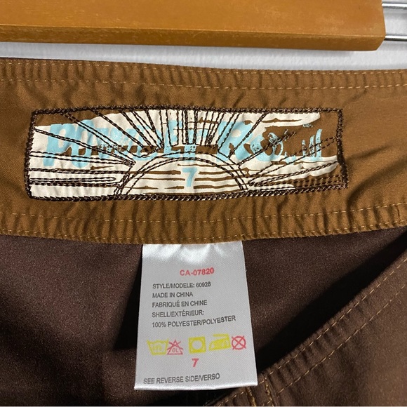 Powder Room Men's Brown Graphic Print Board Shorts - Picture 5 of 8